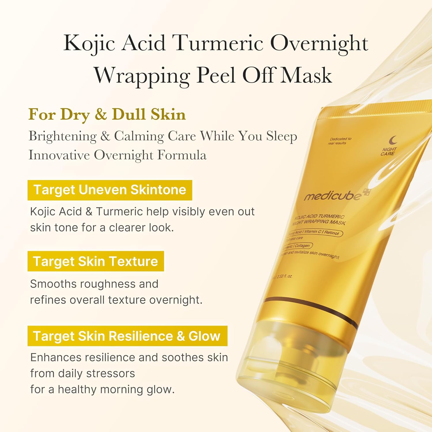 Mediskin Turmeric Overnight Wrapping Face Mask